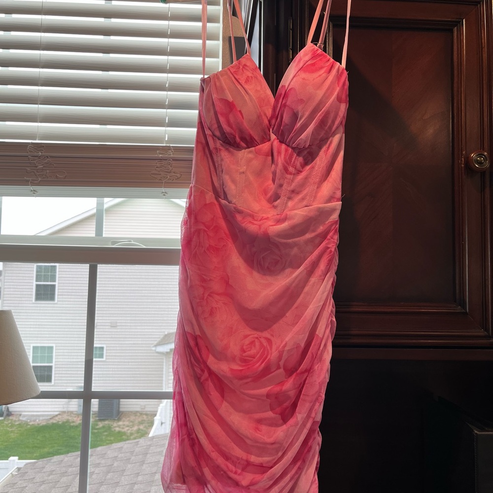 Windsor Pink Spaghetti Strap Dress